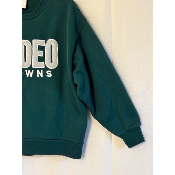 Rodeo Crowns Wide Bowl Green Pullover Sweatshirt Free Size Unisex Japanese Brand - Picture 4 of 16